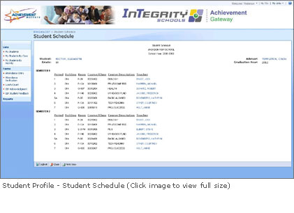 Student Schedule