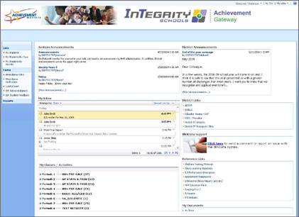 Achievement Gateway Home Page